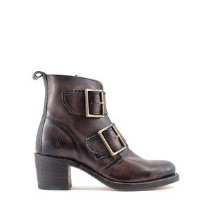 Frye Sabrina double buckle boot